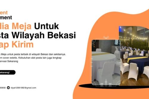 Sewa Meja Pesta Bekasi Siap Kirim